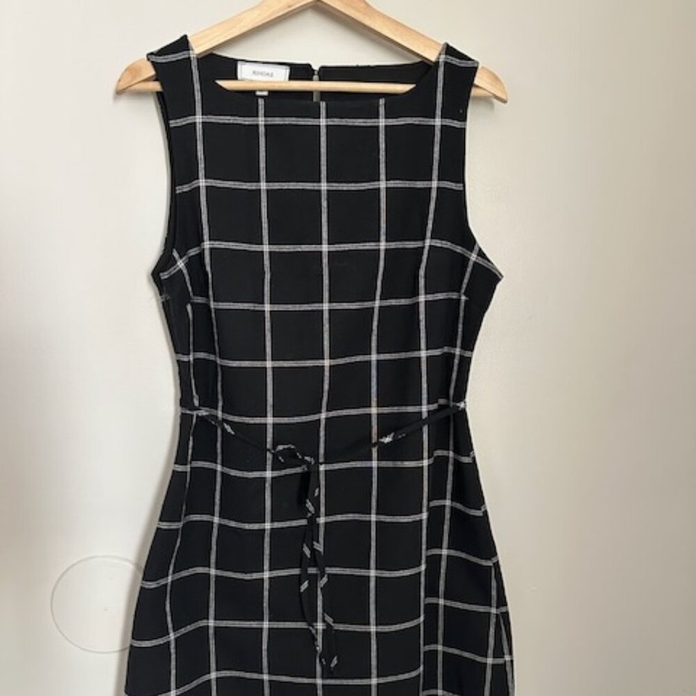 RIOHAS Black Plaid Dress